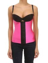 Ladies Latex Shape Corset Pink