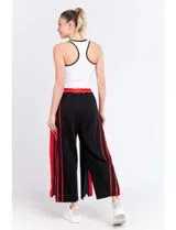 Pantalones Señora Negro y Rojo