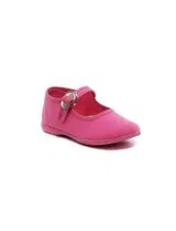 Fuchsia Canvas Ballet Flats