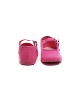 Fuchsia Canvas Ballet Flats