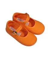 Orange Canvas Slip-ons
