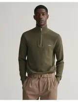 Jersey Verde con Media Cremallera