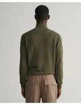 Jersey Verde con Media Cremallera