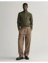 Jersey Verde con Media Cremallera