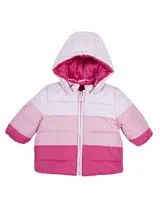 Reversible Jacket with Removable Hood for Girls Pink