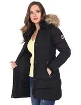 Abrigo de Invierno para Mujer Negro