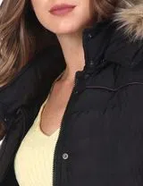 Abrigo de Invierno para Mujer Negro