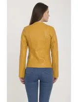 Ladies Yellow Fur Coat