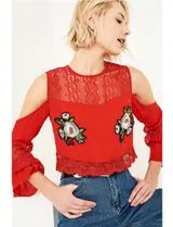 Red Women's Blouse