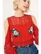 Red Women's Blouse