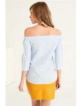 Ladies Embroidered Blue Blouse