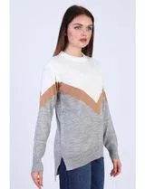 Multicolor Knitted Sweater for Women