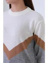 Multicolor Knitted Sweater for Women