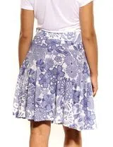 Saia Senhora Concier Roxo e Branco