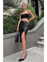 Saia Lápis Senhora Preto