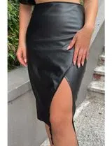 Saia Lápis Senhora Preto