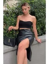 Saia Lápis Senhora Preto