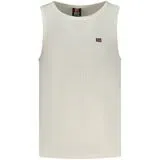 Top Manga Cava Hombre Blanco