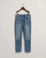 Pantalones de Mezclilla Hayes Slim Fit Azul