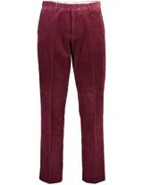Calças Chino Veludo Vermelho