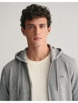 Sweatshirt zip Shield Logo Cinza
