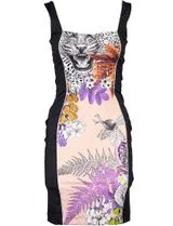 Vestido Curto Justo Multicolorido