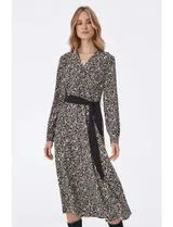 Black Flowing Midi Dress