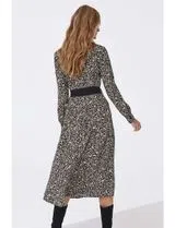 Black Flowing Midi Dress