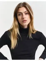 Camisola Gola Alta Slim Fit Preto
