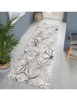 Tapete Cinza Azul 80 x 170 cm