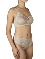 Soutien Senhora Renda com Aros Bege