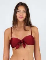 Top Biquíni Shimmer Divino Vermelho