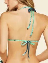 Top Biquíni Cali Life Print Azul