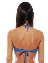 Top Biquíni Bandeau Azul