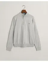 Sweatshirt half zip Shield Logo Cinza