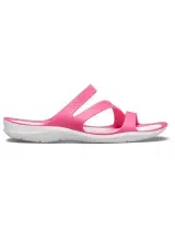 Crocs Swiftwater Sandal W Paradise Pink and White