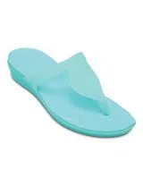 Chancletas Crocs Rio Flat Turquesa