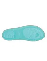 Chancletas Crocs Rio Flat Turquesa