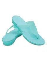 Chancletas Crocs Rio Flat Turquesa