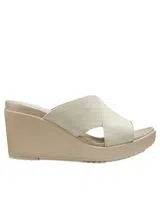 Crocs Leigh II Xstrap Wedge W Beige