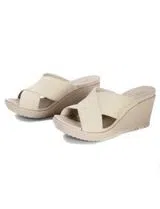 Crocs Leigh II Xstrap Wedge W Beige
