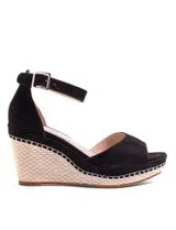 Sandalias Cuña Negro