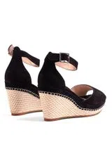 Sandalias Cuña Negro