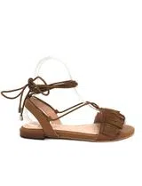 Sandales Plates Noa Harmon Cuir Marron