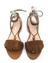 Sandales Plates Noa Harmon Cuir Marron