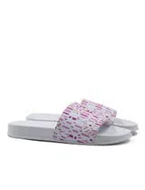 Chinelos Senhora Branco e Fuschia