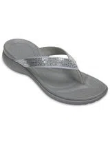 Chinelo Capri V Sequin Prateado