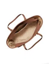 Large Jet Set Travel Tote Bag Brown