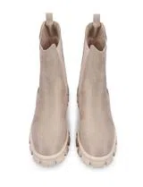 Botas de Plataforma Beige