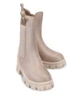 Botas de Plataforma Beige